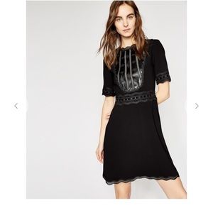 The Kooples Leather Bib Dress